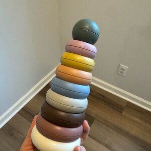 Mushie Stacking Rings Toy